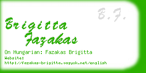 brigitta fazakas business card